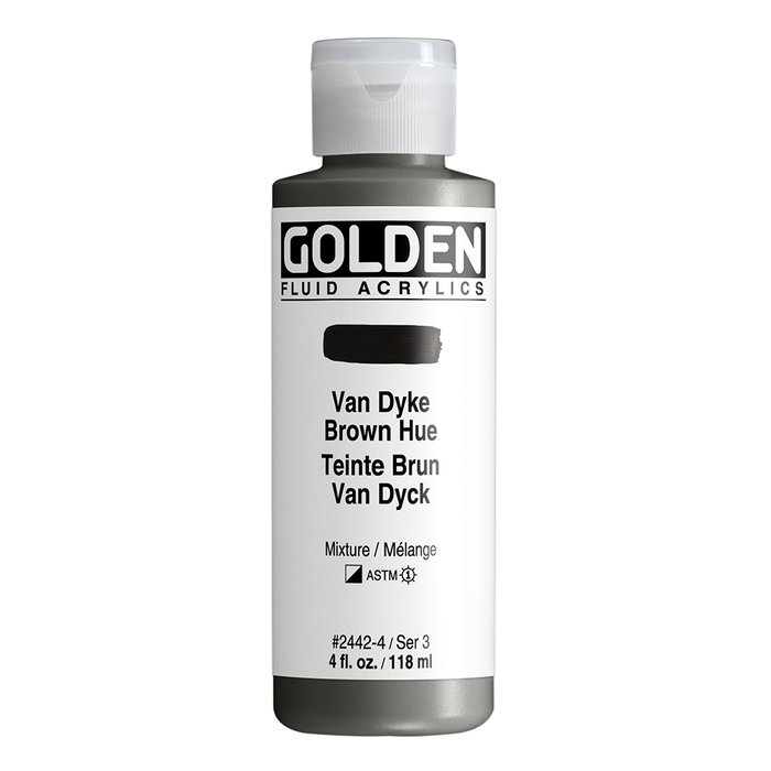 Golden Fluid Colores Acrílicos Marrón De Vandyke 118 ml Golden Fluid Colores Acrílicos Marrón De Vandyke 118 ml