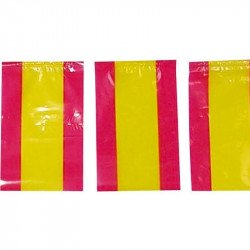 Banderas Plastico Española B-50 Mts (Dos Tiras De 25 Metros)