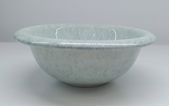 DKD Home Decor Plato de Gres Esmaltado Azul Celeste Jewel Green 25
