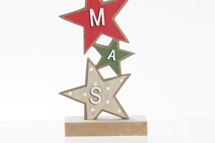 DKD Home Decor Decoración MDF Papanoel Rojo