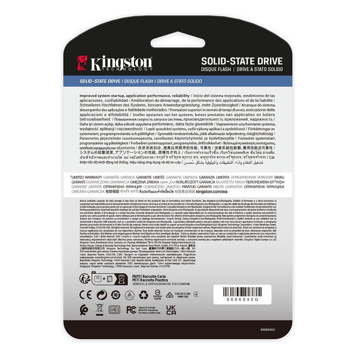 Kingston DC3000ME 30.72TB U.2 PCIe 5.0 NVMe TCG Opal Enterprise SSD