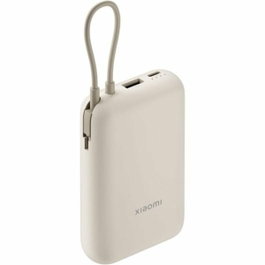 Xiaomi Power Bank 10000 mAh con cable USB-C integrado, 22,5W, Beige