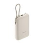 Xiaomi Power Bank 10000 mAh con cable USB-C integrado, 22,5W, Beige