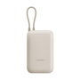 Xiaomi Power Bank 10000 mAh con cable USB-C integrado, 22,5W, Beige