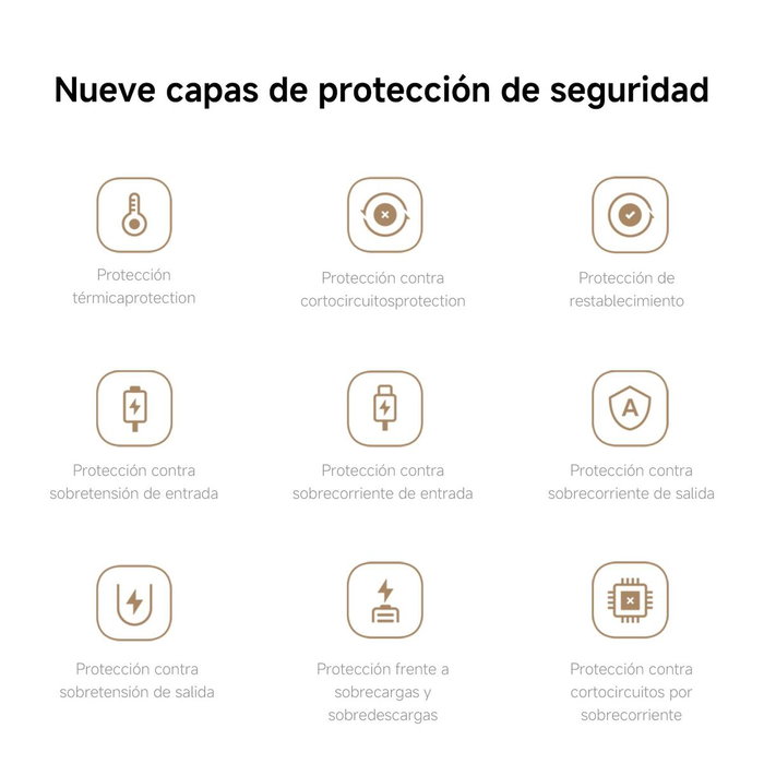 Xiaomi Power Bank 10000 mAh con cable USB-C integrado, 22,5W, Beige