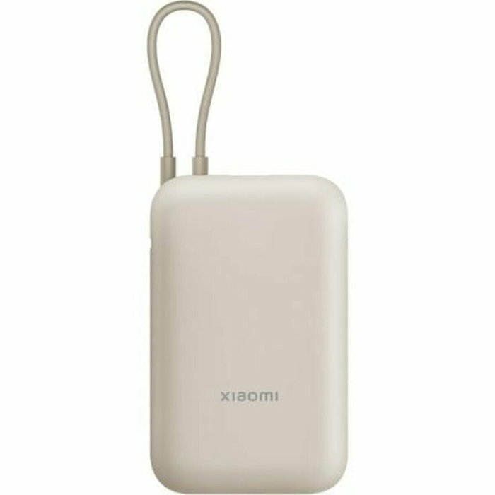 Xiaomi Power Bank 10000 mAh con cable USB-C integrado, 22,5W, Beige