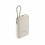 Xiaomi Power Bank 10000 mAh con cable USB-C integrado, 22,5W, Beige