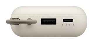 Xiaomi Power Bank 10000 mAh con cable USB-C integrado, 22,5W, Beige