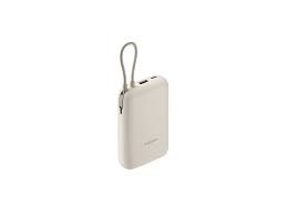 Xiaomi Power Bank 10000 mAh con cable USB-C integrado, 22,5W, Beige