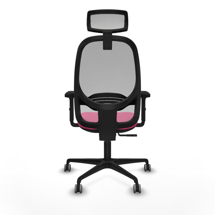 PIQUERAS Y CRESPO Silla de oficina Cilanco con mecanismo Sincro, Rosa y Gris