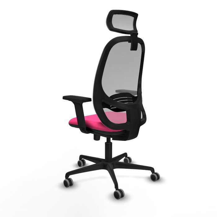 PIQUERAS Y CRESPO Silla de oficina Cilanco con mecanismo Sincro, Rosa y Gris