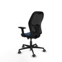 PIQUERAS Y CRESPO Silla de oficina Jorquera con mecanismo Sincro/Traslack, Azul marino y Negro