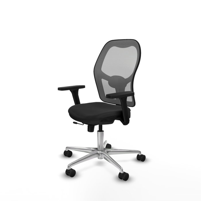 PIQUERAS Y CRESPO Silla de oficina Jorquera con mecanismo Sincro/Traslack, Negro y Gris PIQUERAS Y CRESPO Silla de oficina Jorquera con mecanismo Sincro/Traslack, Negro y Gris