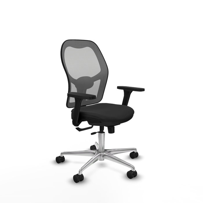 PIQUERAS Y CRESPO Silla de oficina Jorquera con mecanismo Sincro/Traslack, Negro y Gris PIQUERAS Y CRESPO Silla de oficina Jorquera con mecanismo Sincro/Traslack, Negro y Gris