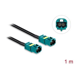 DeLOCK Cable Coaxial Mini FAKRA Z Dual Macho a Mini FAKRA Z Dual Macho 1 m