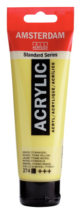 Amsterdam Amarillo Níquel Titanio 274 Acrílico 120 ml Amsterdam Amarillo Níquel Titanio 274 Acrílico 120 ml