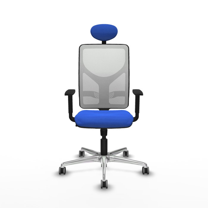 PIQUERAS Y CRESPO Silla de oficina Motilla con mecanismo Sincro, Azul y Blanco PIQUERAS Y CRESPO Silla de oficina Motilla con mecanismo Sincro, Azul y Blanco