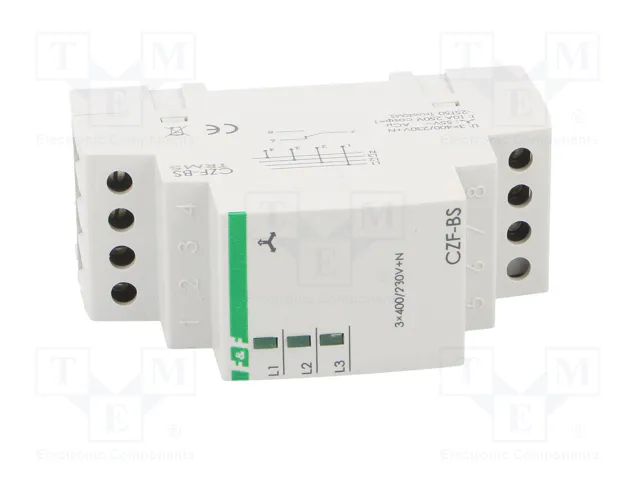 F&F CZF-BS-TRMS Relé de monitorización de tensión 3 x 400V AC SPDT