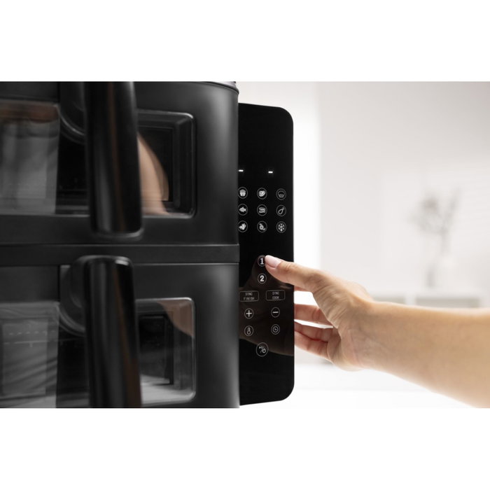 Severin FR 2468 S-Fry Duo Stack Freidora de aire con Doble Cesta de 5,5 L