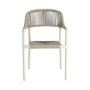Silla Apilable Aluminio-Rattán Exterior 57 X 61 X 82 cm (Set de 2)
