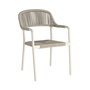 Silla Apilable Aluminio-Rattán Exterior 57 X 61 X 82 cm (Set de 2)