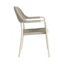 Silla Apilable Aluminio-Rattán Exterior 57 X 61 X 82 cm (Set de 2)