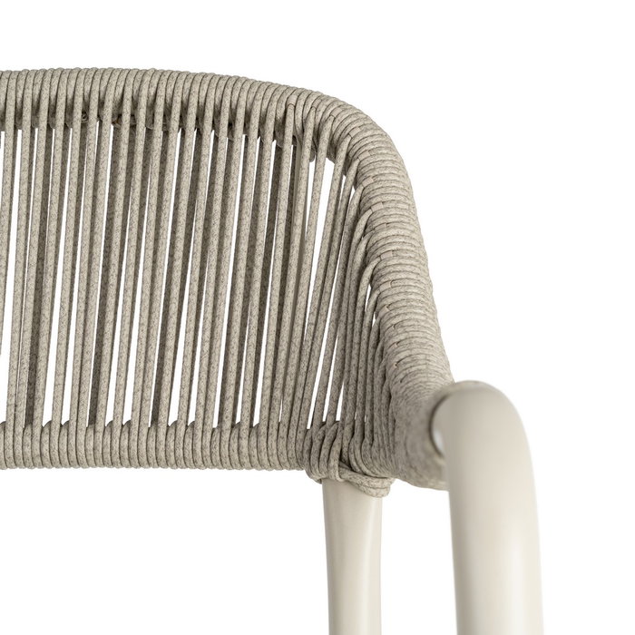 Silla Apilable Aluminio-Rattán Exterior 57 X 61 X 82 cm (Set de 2) Silla Apilable Aluminio-Rattán Exterior 57 X 61 X 82 cm (Set de 2)