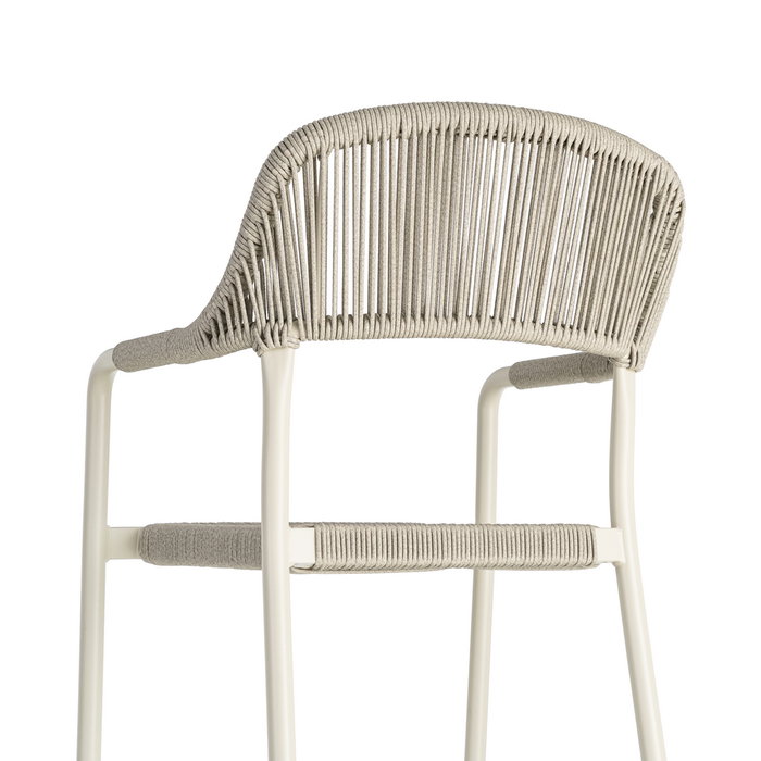 Silla Apilable Aluminio-Rattán Exterior 57 X 61 X 82 cm (Set de 2) Silla Apilable Aluminio-Rattán Exterior 57 X 61 X 82 cm (Set de 2)