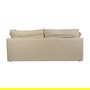 Sofá 3 Plazas Beige Tejido-Madera 212 X 100 X 83 cm