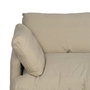 Sofá 3 Plazas Beige Tejido-Madera 212 X 100 X 83 cm