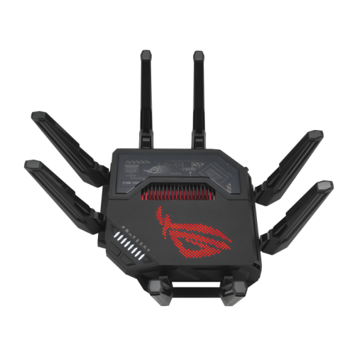 Asus ROG Rapture GT-BE98 Router Inalámbrico Wi-Fi 7 Quad-band 11529 Mbps Negro Asus ROG Rapture GT-BE98 Router Inalámbrico Wi-Fi 7 Quad-band 11529 Mbps Negro