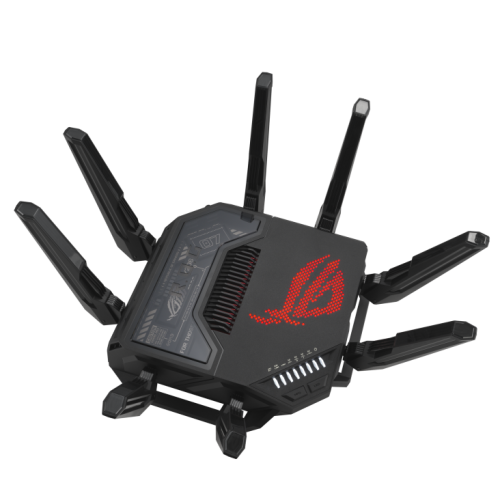 Asus ROG Rapture GT-BE98 Router Inalámbrico Wi-Fi 7 Quad-band 11529 Mbps Negro Asus ROG Rapture GT-BE98 Router Inalámbrico Wi-Fi 7 Quad-band 11529 Mbps Negro