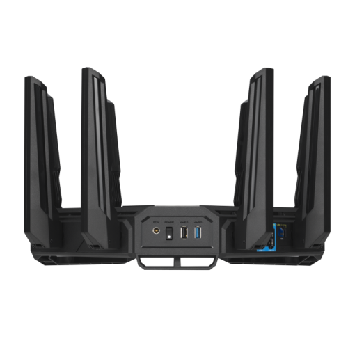 Asus ROG Rapture GT-BE98 Router Inalámbrico Wi-Fi 7 Quad-band 11529 Mbps Negro Asus ROG Rapture GT-BE98 Router Inalámbrico Wi-Fi 7 Quad-band 11529 Mbps Negro