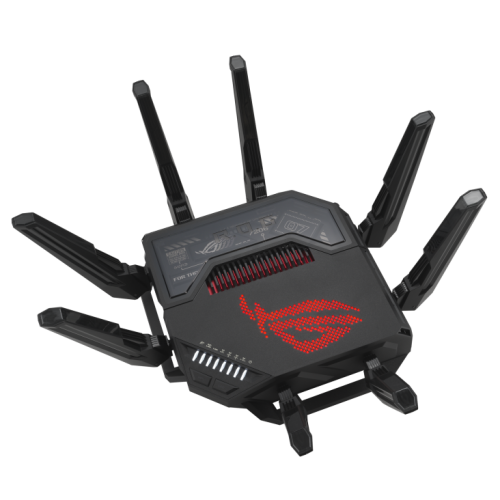 Asus ROG Rapture GT-BE98 Router Inalámbrico Wi-Fi 7 Quad-band 11529 Mbps Negro Asus ROG Rapture GT-BE98 Router Inalámbrico Wi-Fi 7 Quad-band 11529 Mbps Negro