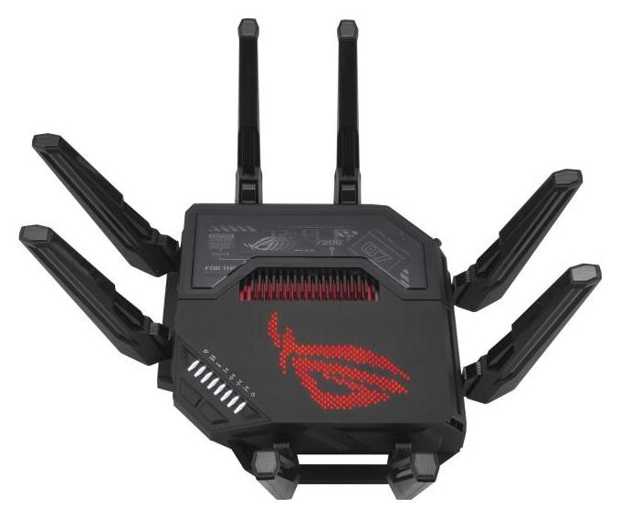 ASUS ROG Rapture GT-BE98 Router Wi-Fi 7 Quad-band Negro ASUS ROG Rapture GT-BE98 Router Wi-Fi 7 Quad-band Negro