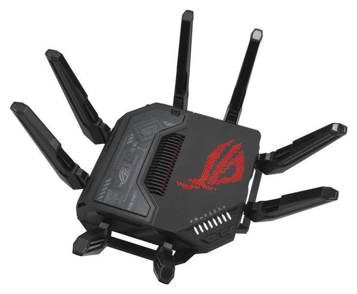 ASUS ROG Rapture GT-BE98 Router Wi-Fi 7 Quad-band Negro ASUS ROG Rapture GT-BE98 Router Wi-Fi 7 Quad-band Negro