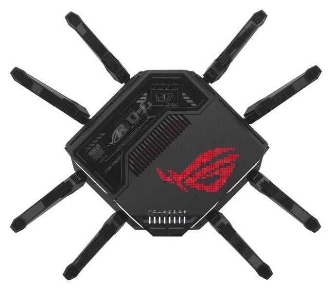 ASUS ROG Rapture GT-BE98 Router Wi-Fi 7 Quad-band Negro ASUS ROG Rapture GT-BE98 Router Wi-Fi 7 Quad-band Negro