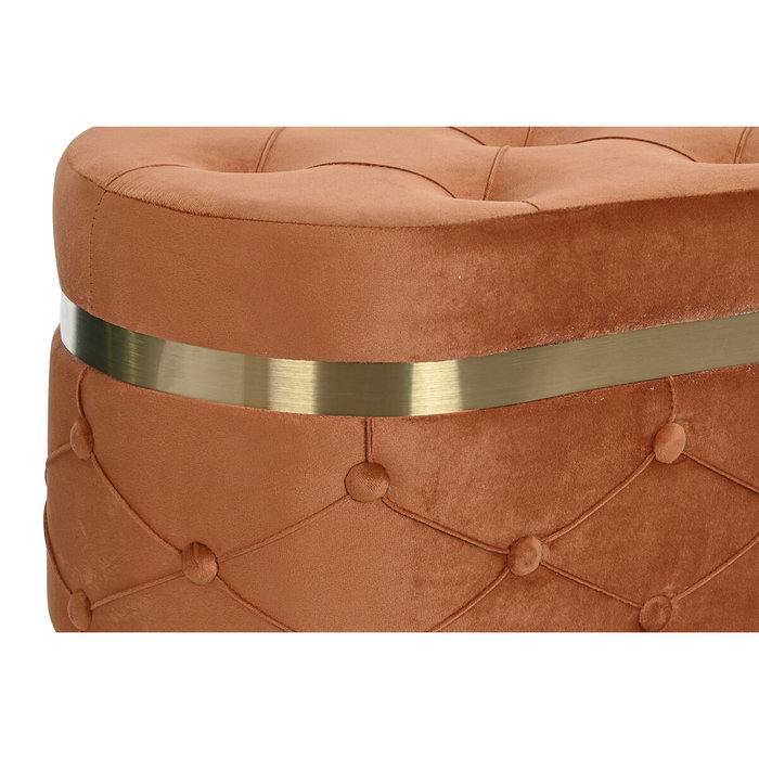 DKD Home Decor Set de 2 Descalzadoras de Terciopelo Verde con Capitoné