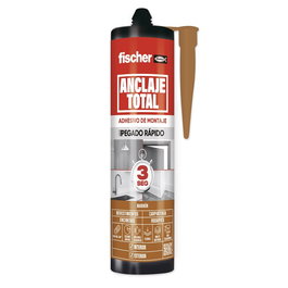 FISCHER Adhesivo Híbrido de Silano Anclaje Total 290 ml - Agarres 600 kg/m2 en 3 seg, Secado 8 min, para Ladrillo, Hormigón, Metal, Madera