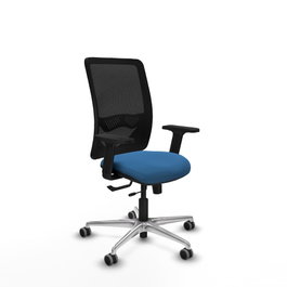 PIQUERAS Y CRESPO Silla de oficina Zulema Azul claro y Negro