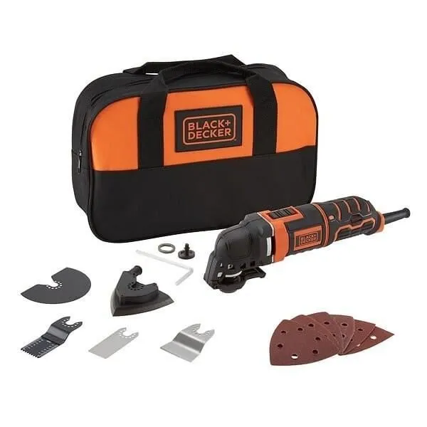 Black + Decker MT300SA2-QS Herramienta multifunción con cable 300 W Black + Decker MT300SA2-QS Herramienta multifunción con cable 300 W