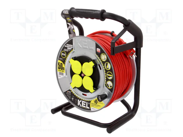 KEL Prolongador de alimentación H05RR-F 3G2,5mm2 50m Rojo KEL Prolongador de alimentación H05RR-F 3G2,5mm2 50m Rojo