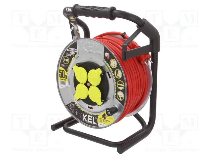 KEL Prolongador de alimentación H05RR-F 3G2,5mm2 50m Rojo KEL Prolongador de alimentación H05RR-F 3G2,5mm2 50m Rojo