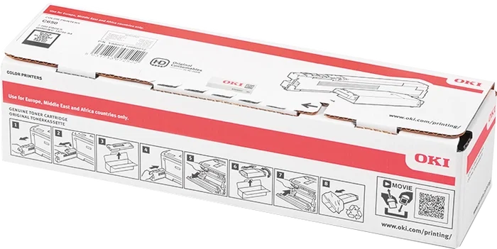 Oki Cartucho de tóner 09006130 Negro para C650dn y C651dn Oki Cartucho de tóner 09006130 Negro para C650dn y C651dn