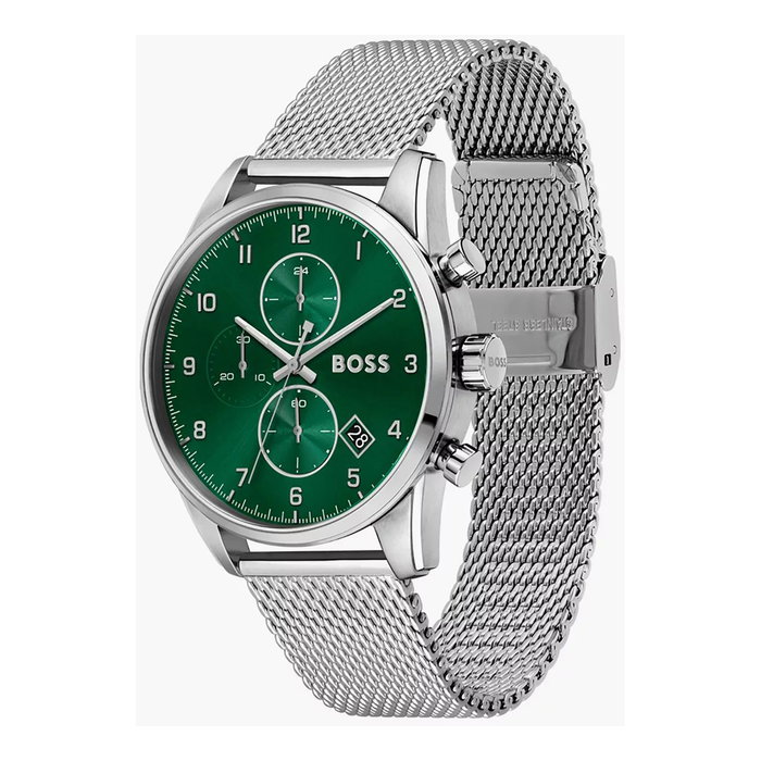Boss Reloj para Hombre con Esfera Verde y Caja de Acero Inoxidable