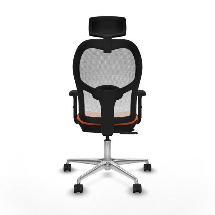 PIQUERAS Y CRESPO Silla de oficina Jorquera con mecanismo Sincro/Traslack, Naranja y Blanco PIQUERAS Y CRESPO Silla de oficina Jorquera con mecanismo Sincro/Traslack, Naranja y Blanco