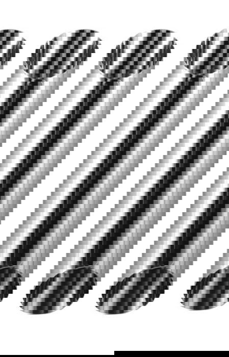 Quttin Set 3 Moldes Canutillo Acero 2.5x12.5 cm (36 Unidades)