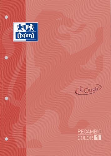 OXFORD RECAMBIO OXFORD SCHOOL COLOR 1 TOUCH ENCOLADO A4+ 80h 90gr 4 TALADROS CUADRIC.5x5 CORAL (Set de 5) OXFORD RECAMBIO OXFORD SCHOOL COLOR 1 TOUCH ENCOLADO A4+ 80h 90gr 4 TALADROS CUADRIC.5x5 CORAL (Set de 5)
