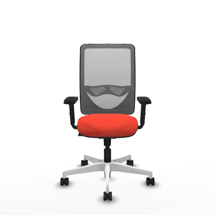 PIQUERAS Y CRESPO Silla de oficina Zulema con mecanismo Sincro, Naranja oscuro y Gris PIQUERAS Y CRESPO Silla de oficina Zulema con mecanismo Sincro, Naranja oscuro y Gris