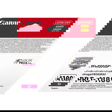 Canon PFI-4100 Tinta Original Magenta LUCIA PRO II, Rendimiento Estándar, para ImagePROGRAF PRO-1100, 905 Páginas, 1 Unidad